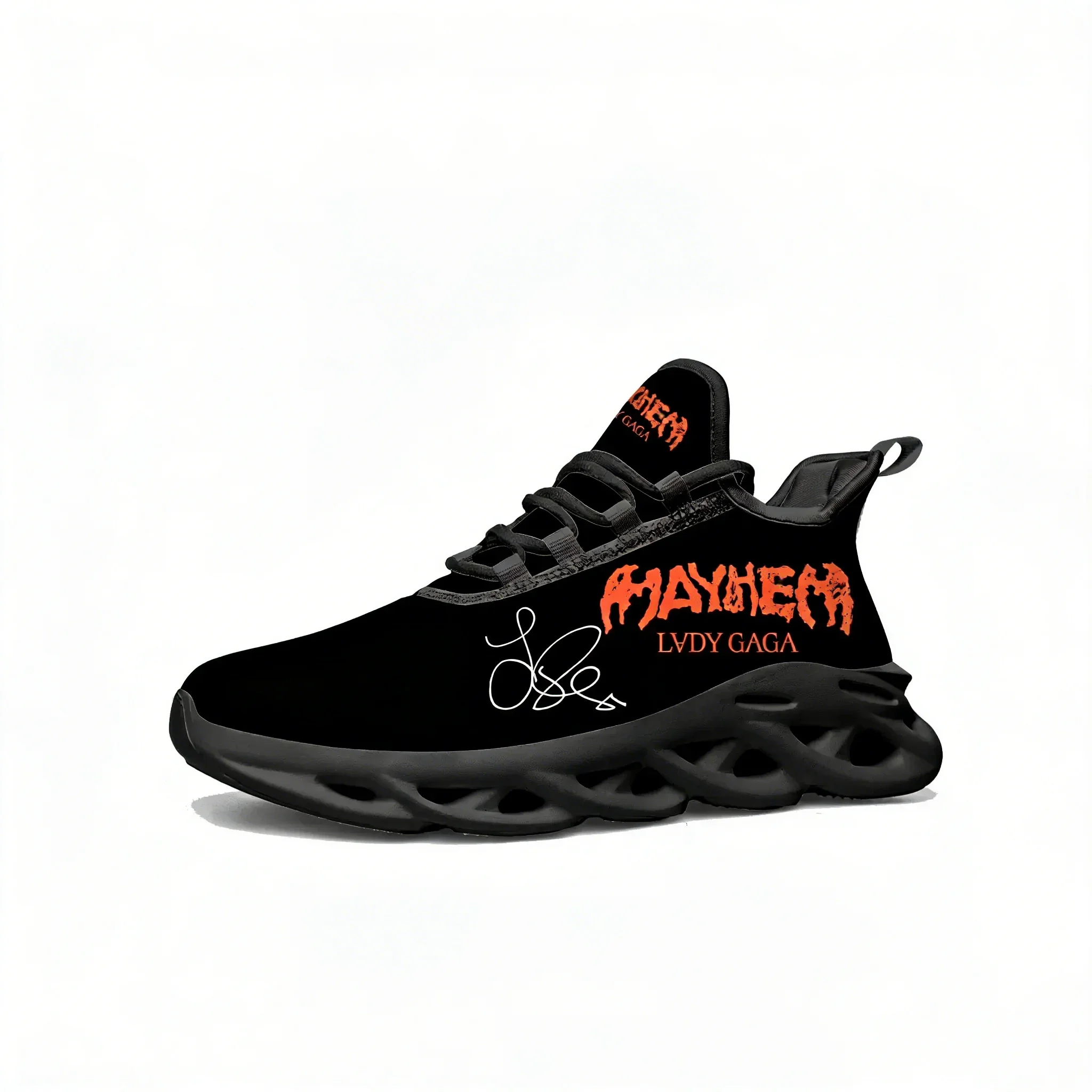 

Lady Gaga Flats Sneakers Mens Womens Sports Running Shoes High Quality DIY Sneaker Lace Up Mesh Footwear Tailor-made Shoe