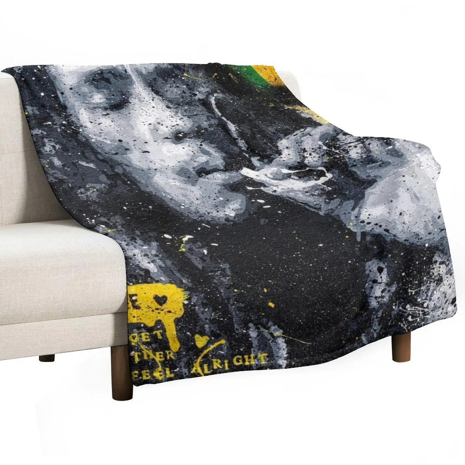 

Bob Marley - Original Portrait Throw Blanket Stuffeds Tourist Decorative Beds Beach Blankets