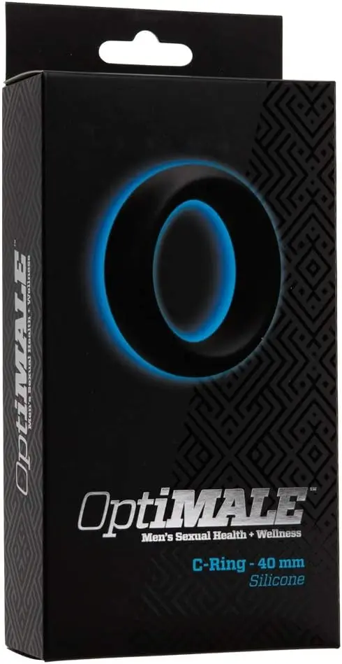 Doc Johnson OptiMALE - حلقة على شكل حرف C مدببة - سيليكون قابل للتمدد - القطر الداخلي غير الممدود 40 مم - حواف مدورة - لن تحفر Int