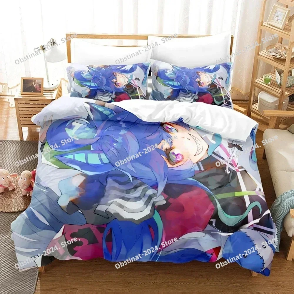 3D Anime Pretty Derby Bedding Set Printed single Comforter Quilt Bed Cover Duvet Cover Pillow Case 3 Pieces Sets Kids Adult Size