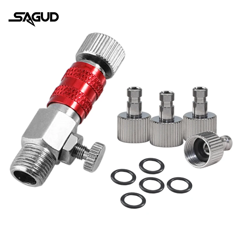 SAGUD Airbrush Quick Disconnect Accessories 1/8 Quick Realse Fitting  Adapter with 4 Extra Quick Connector Hose Air Brush Parts