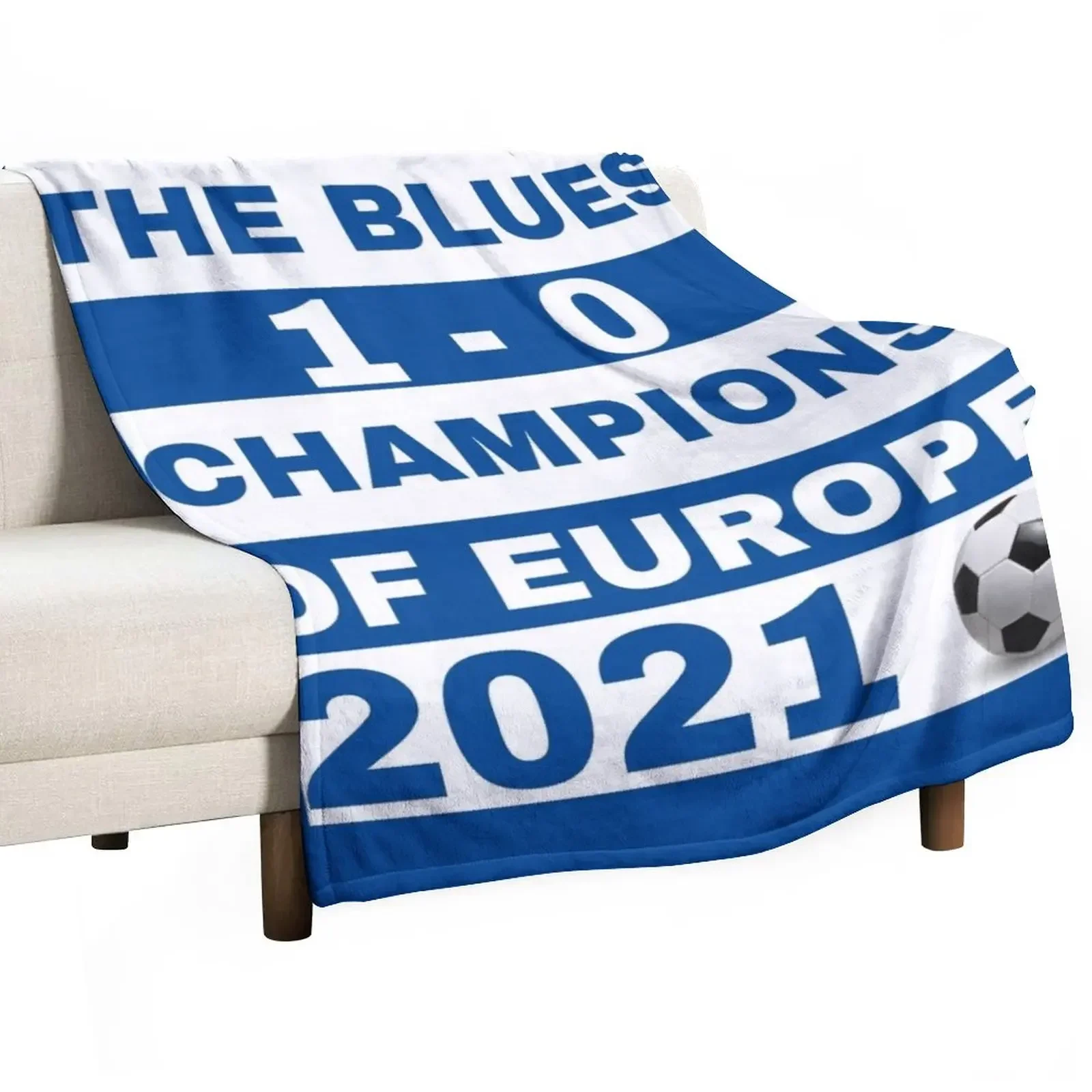 

The Blues 1-0 Champions Of Europe 2021. Throw Blanket Giant Sofa Luxury cosplay anime Blankets