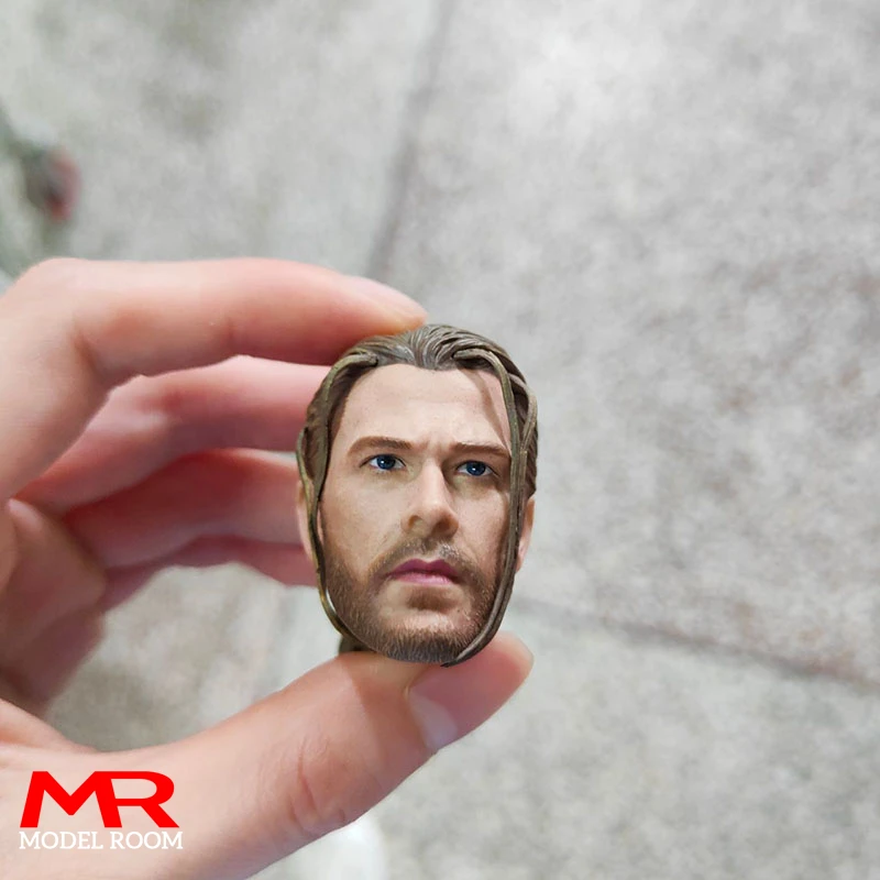 Elite Speelgoed 1/6 Chris Hemsworth Vlecht Haar Hoofd Beeldhouwen Carving Model Fit 12 ''Mannelijke Soldaat Action Figure Body Poppen