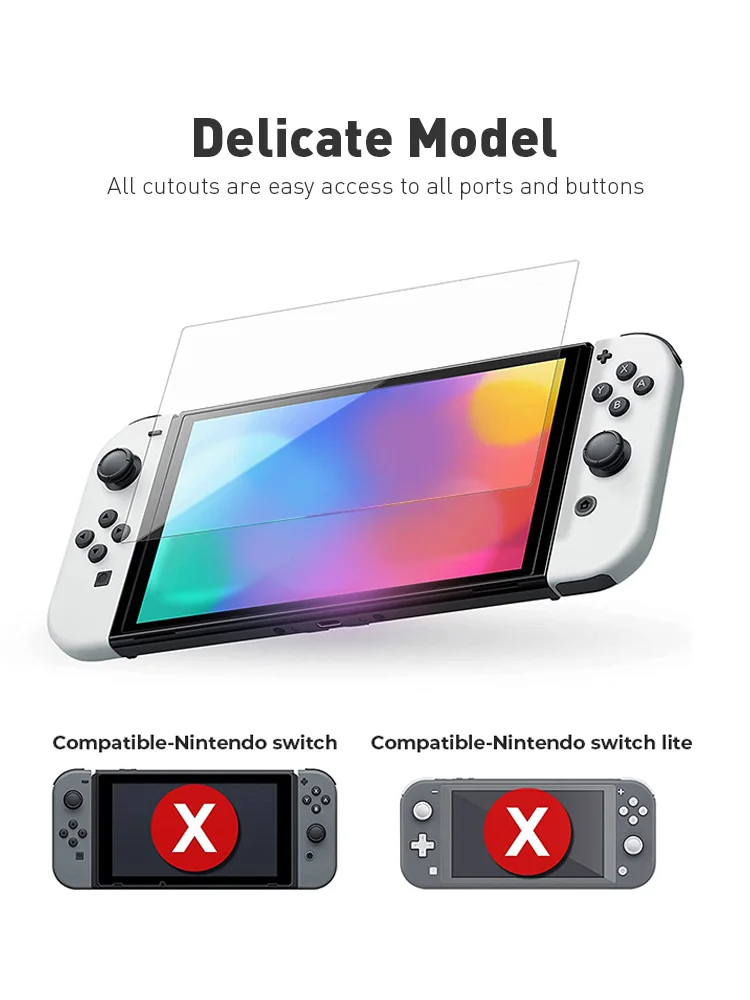 DATA FROG Protective Carrying Case Compatible-Nintendo Switch OLED Storage Hard Cover Crystal Shell For Switch Oled Accessories