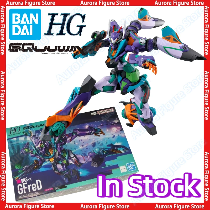

In Stock Bandai HG 1/144 Gundam GQuuuuuuX GMS-K GFreD Assembly Model Anime Action Figures Toys Models PVC Gift Collector
