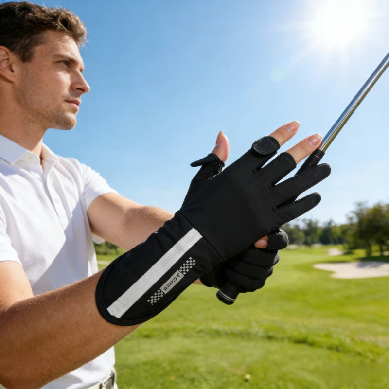 

Summer Ice Silk Women's Sunscreen Gloves, Anti Slip Touch Screen, UV Protection, Sunshade, Driving, Outdoor Cycling