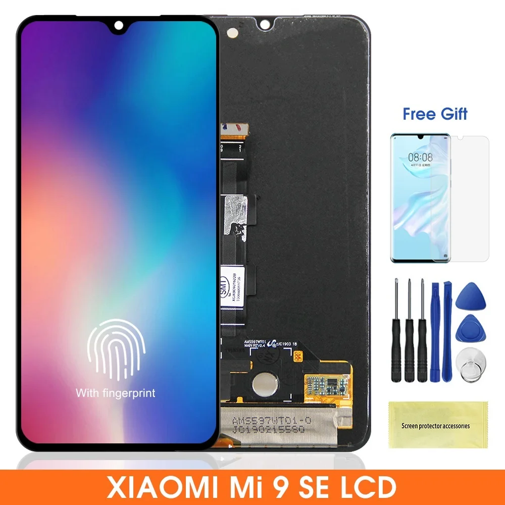 

100% протестированный ЖК-дисплей для Xiaomi Mi 9 SE, ЖК-дисплей, сенсорный экран, дигитайзер в сборе, замена для Xiaomi Mi 9SE, Mi9 SE