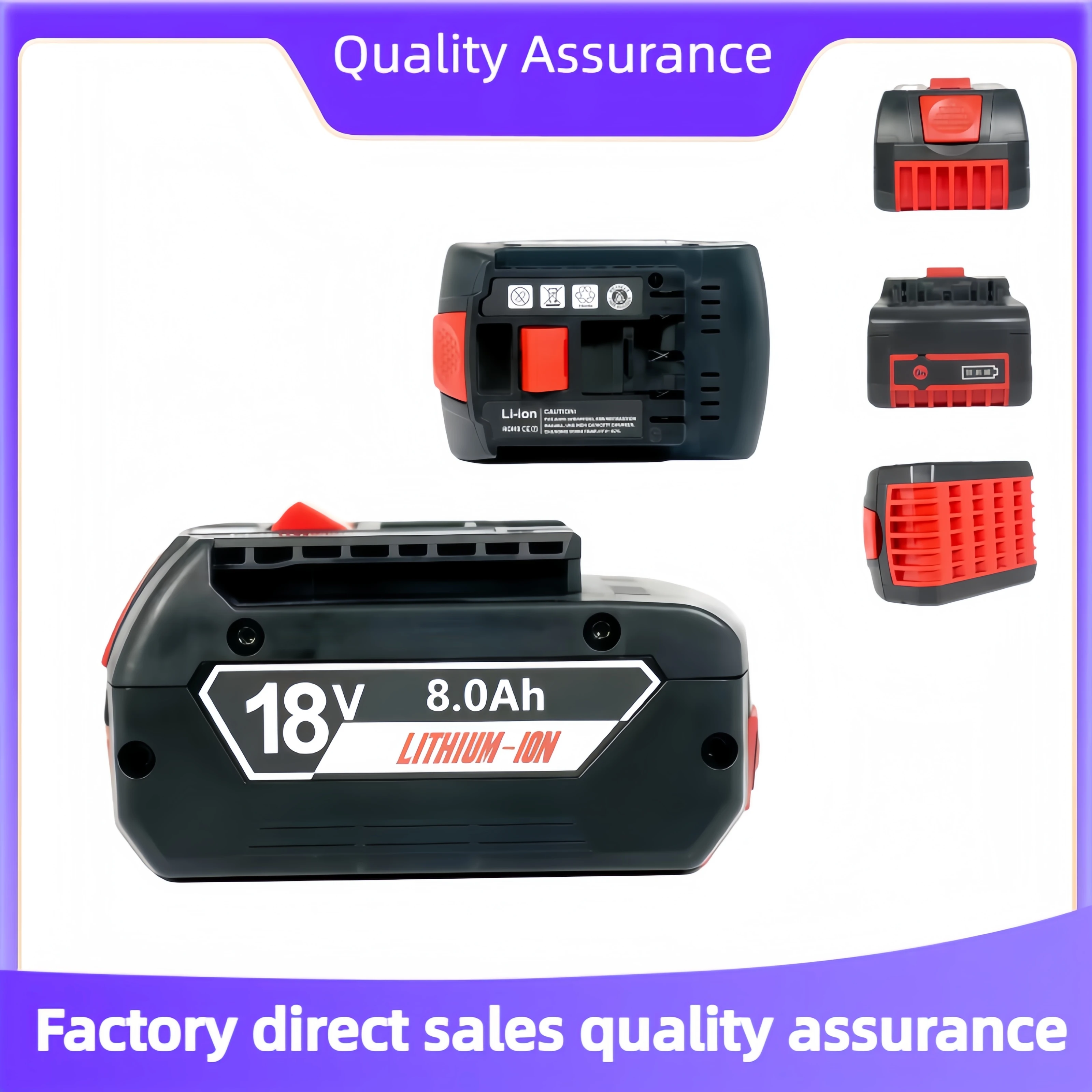 Battery Big promotion Original18V 10ah Rechargeable Lithium Ion Battery for Bosch 18V 6.0A Backup Ba