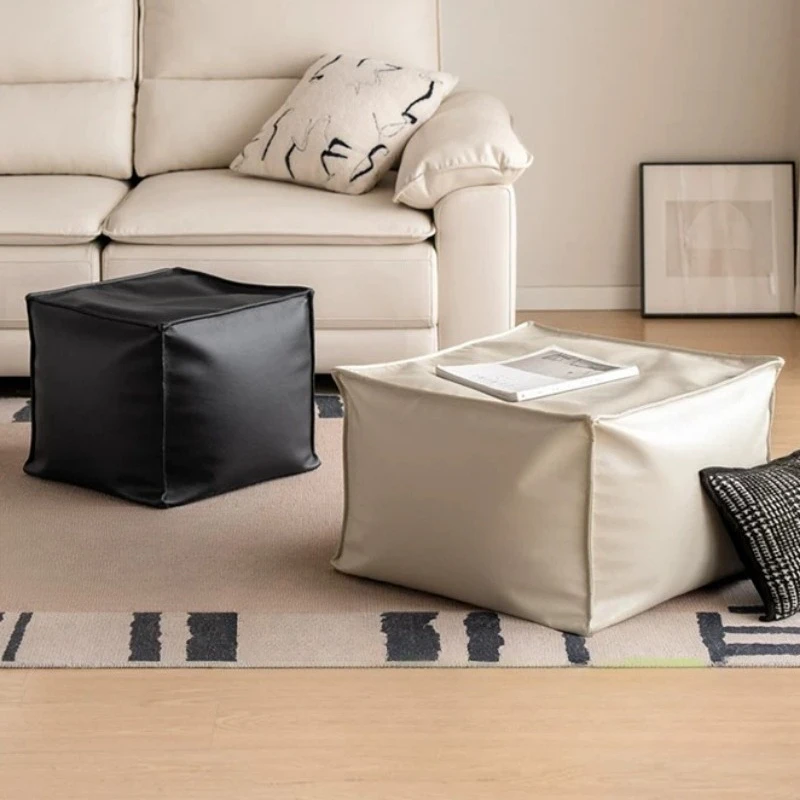 Modern Upholstered Foot Stool Nordic Elegant Lounge Low Foot Stool Dressing Tble Shoemaker Marche Pied Pliable Hotel Furniture
