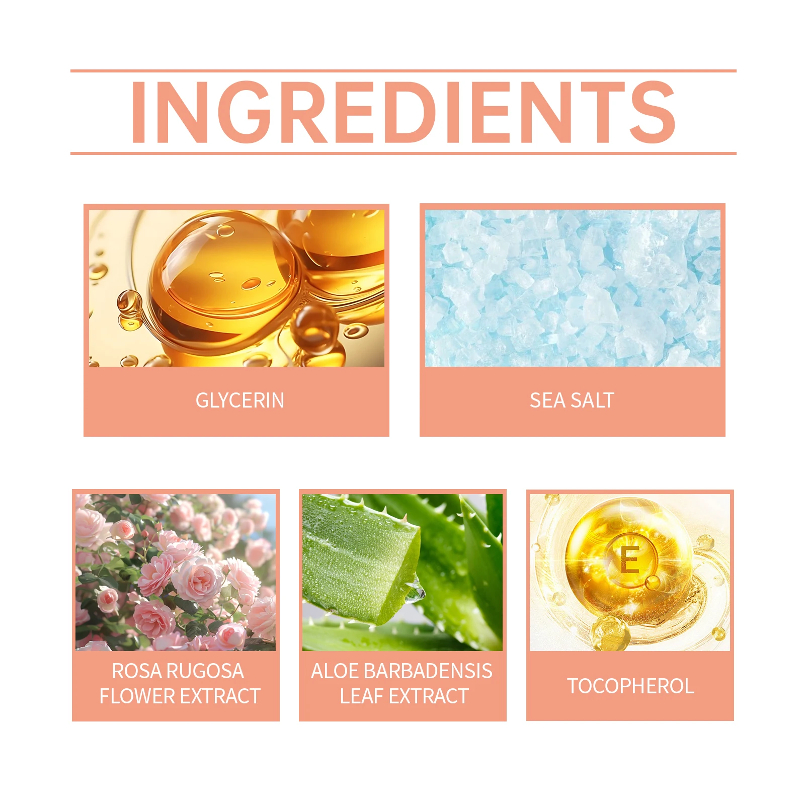 Garam Mandi Aroma Mawar Menutrisi Kulit Meningkatkan Kekeringan Formula Pembersih Ringan Cocok untuk Kulit Sensitif