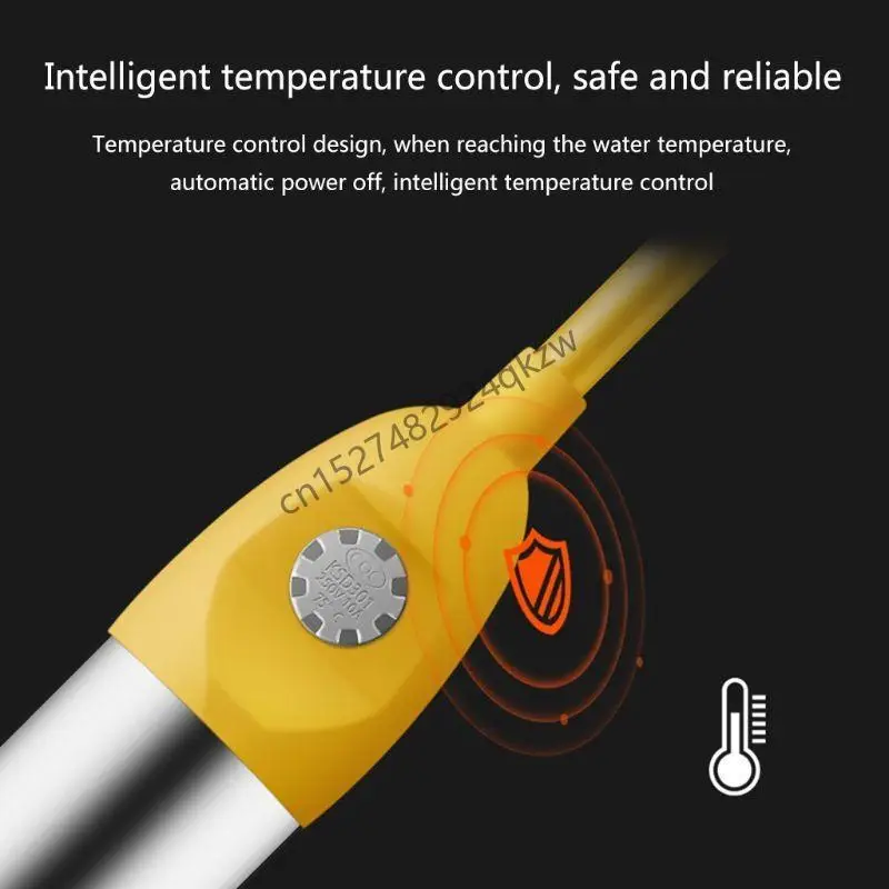 Aquecedor água imerso R9CD com temperatura inteligente tampa aço inoxidável