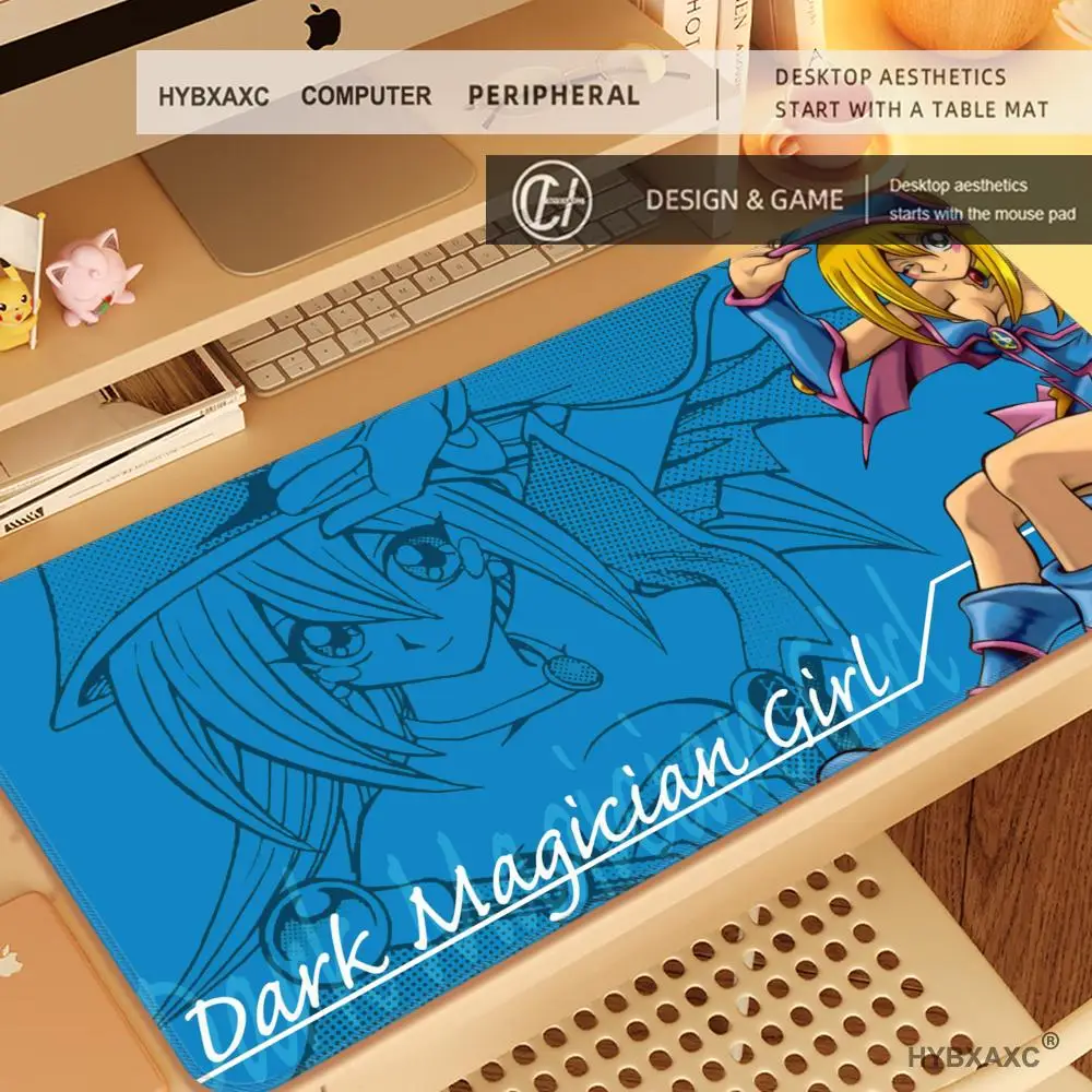 HD HYBXAXC Yu Gi Oh Dark Magician Girl Mousepad Large Mouse Pad Deskmat Non-slip Mat Office Carpet Computer Accessories Mausepad