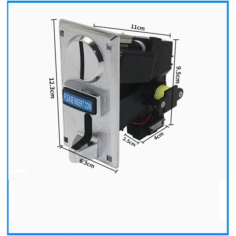 4X Programable Plastic Multi Coin Acceptor Electronic Roll Down Coin Acceptor Selector Mechanism Side Coin Selector