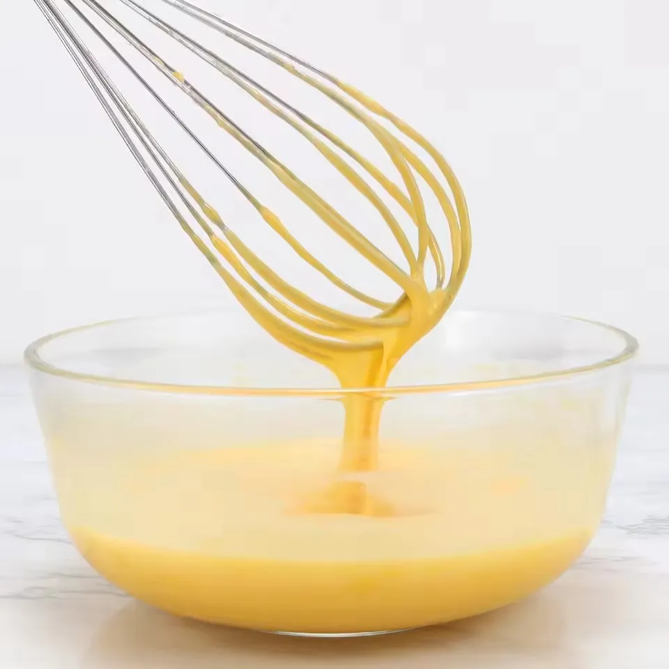 LMETJMA 8'' 10'' 12'' Egg Whisk Stainless Steel Egg Whisk Kitchen Wire Balloon Whisk Milk Egg Beater Egg Mixing Mixer Tools