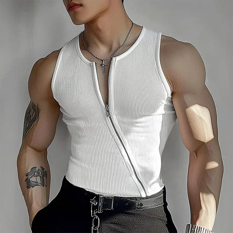 

2026 New Men's T-Shirt Casual Versatile Trendy Short Sleeve Top Men's Upperwear Tank Top