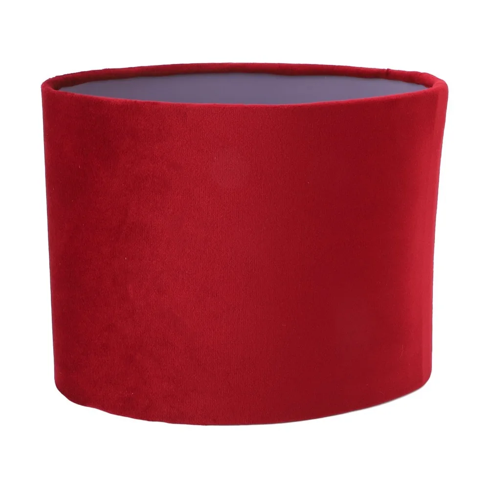 Simple Oval Shaped Lampshade Velvet Fabric 7.1 inch Height Chandelier Lamp Shades Lamp Cover Table Lamp