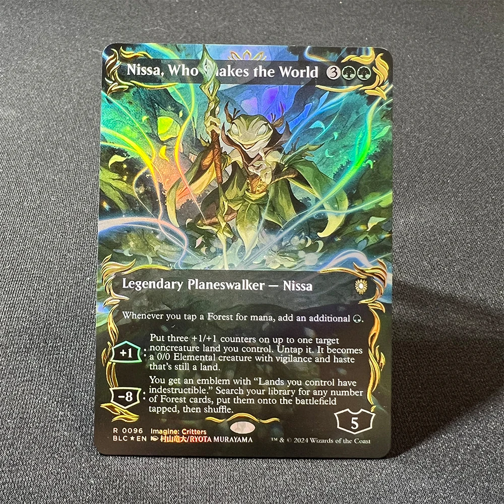 Personaggi anime Hades Mare sotterraneo Isola vulcanica Commander Carta da collezione fatta in casa fai-da-te Regalo di compleanno di Natale Giocattoli da gioco