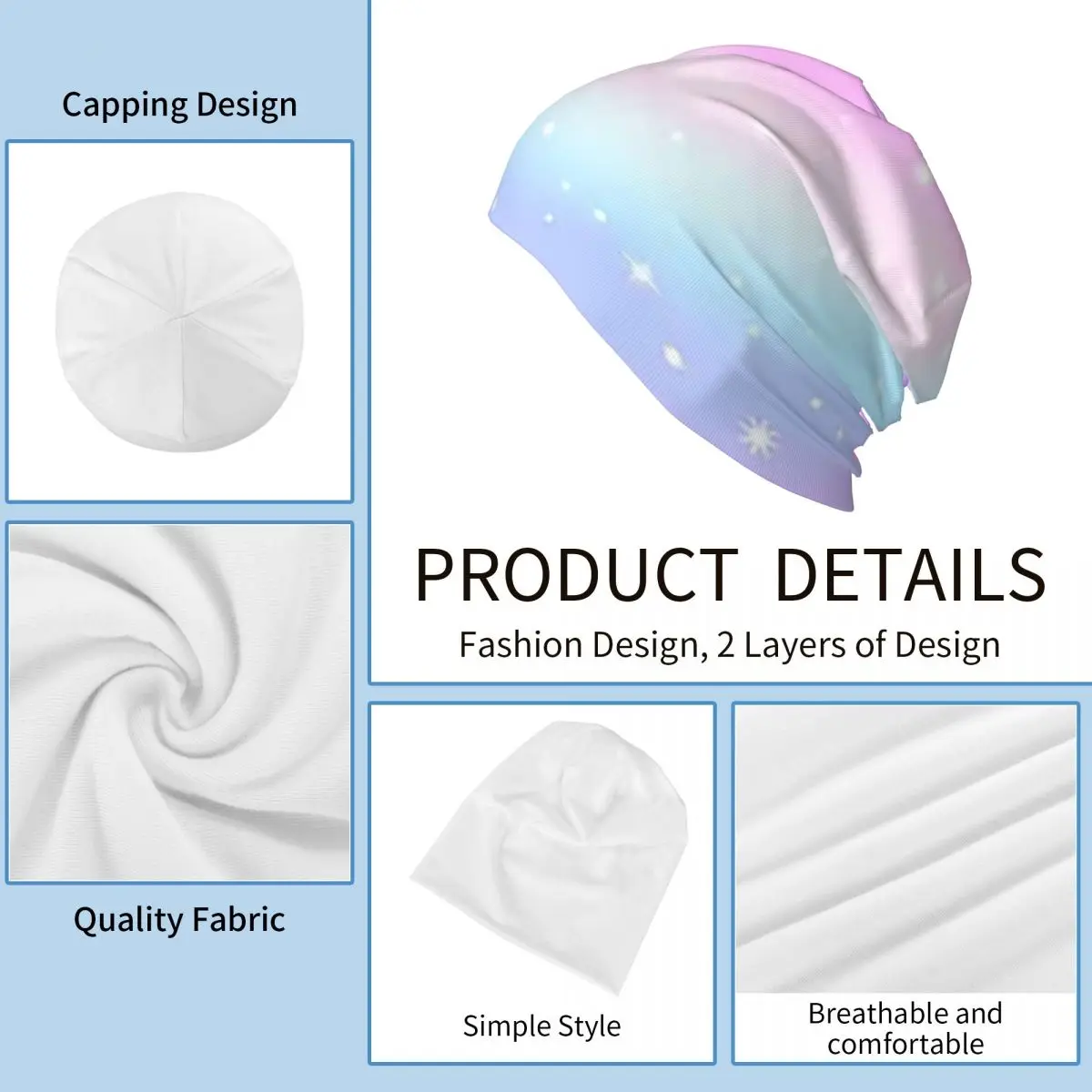 Kawaii Rainbow Magic Skullies шапки шапки теплая осенне-зимняя уличная шапка вязаная шапка для мужчин женщин взрослых