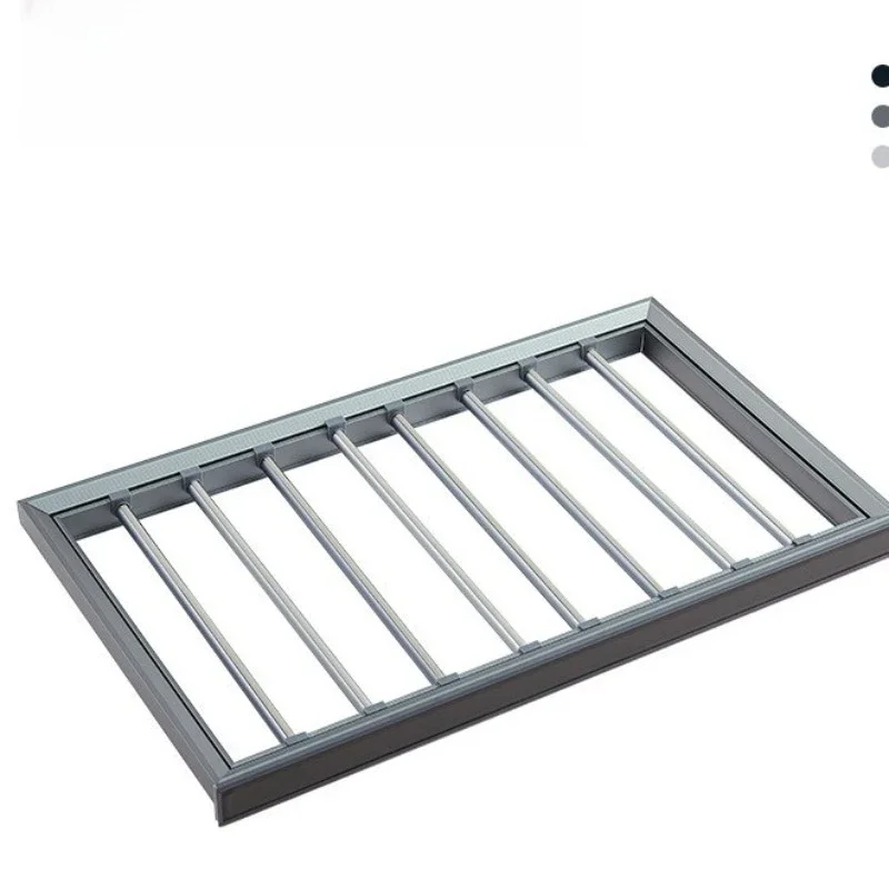 Telescopic frame damping jewelry box, storage basket in cabinet, cloakroom storage box