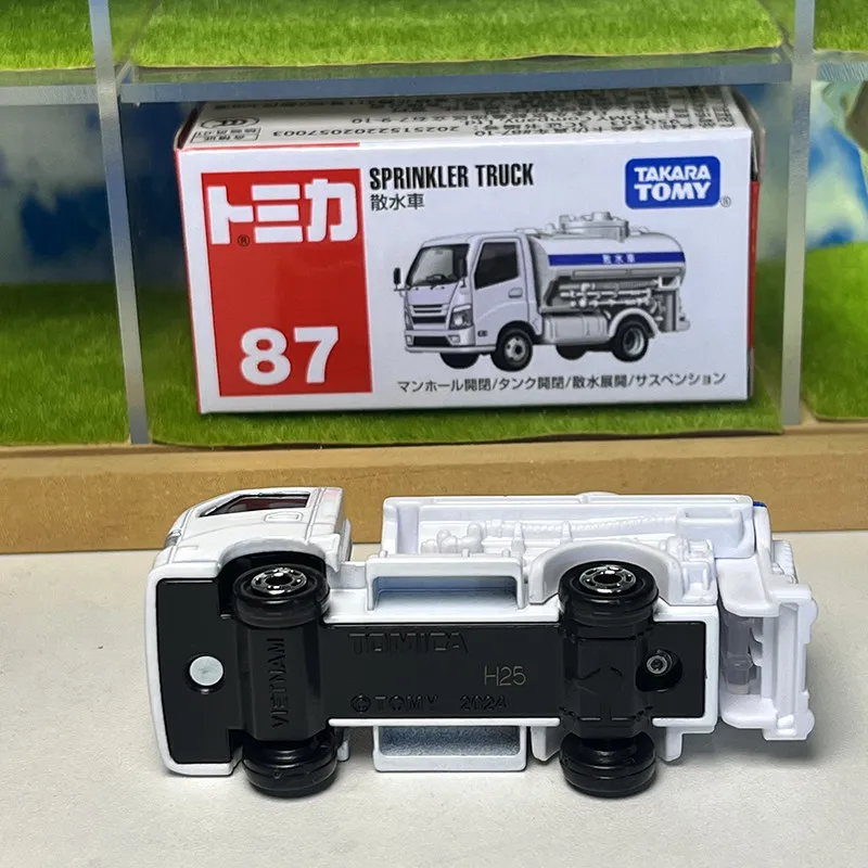 Takara Tomy Tomica No.87 Sprinkler Water Truck Alloy Diecast Mini Engineering Vehicle Toy For Boys Kids Collectible