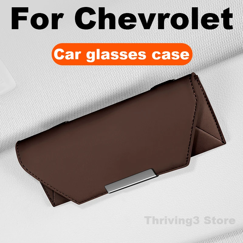 

Car Glasses Case For Chevrolet Silverado HD Bolt Blazer Equinox EV Trailblazer Equinox Traverse Trax Auto Sun Glasses Holder