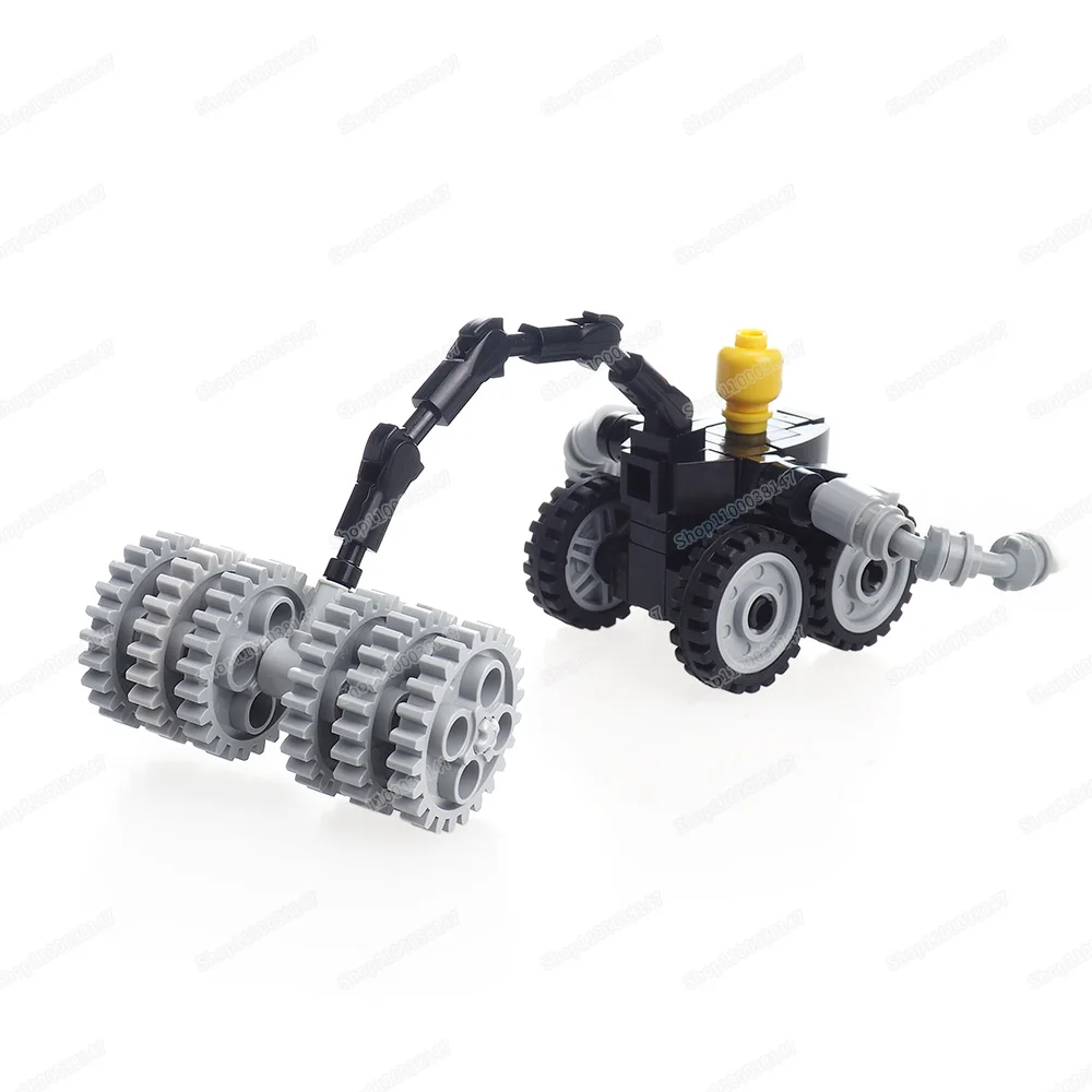 Toilet Figures Wheels Chariot Building Block Assembly Moc Gear Weapons Equipment Chase Battle Scene Model Children Gift Boy Toys