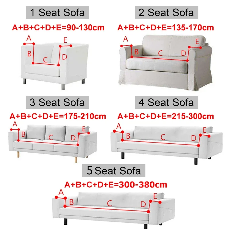 Thick Sofa Cover For Living Room Elastic Jacquard 1/2/3/4 Seater Sofa Cover Solid Color Non-slip L-shaped Corner Sofa Cover