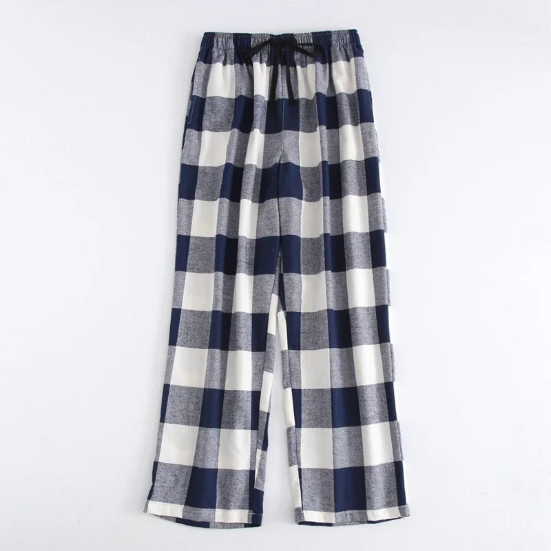 حجم كبير القطن منقوشة الرجال النوم قيعان الراحة بيجامة بسيطة فضفاضة ملابس خاصة السراويل البيجامات الذكور شير بيجامة بنطلون Homewear