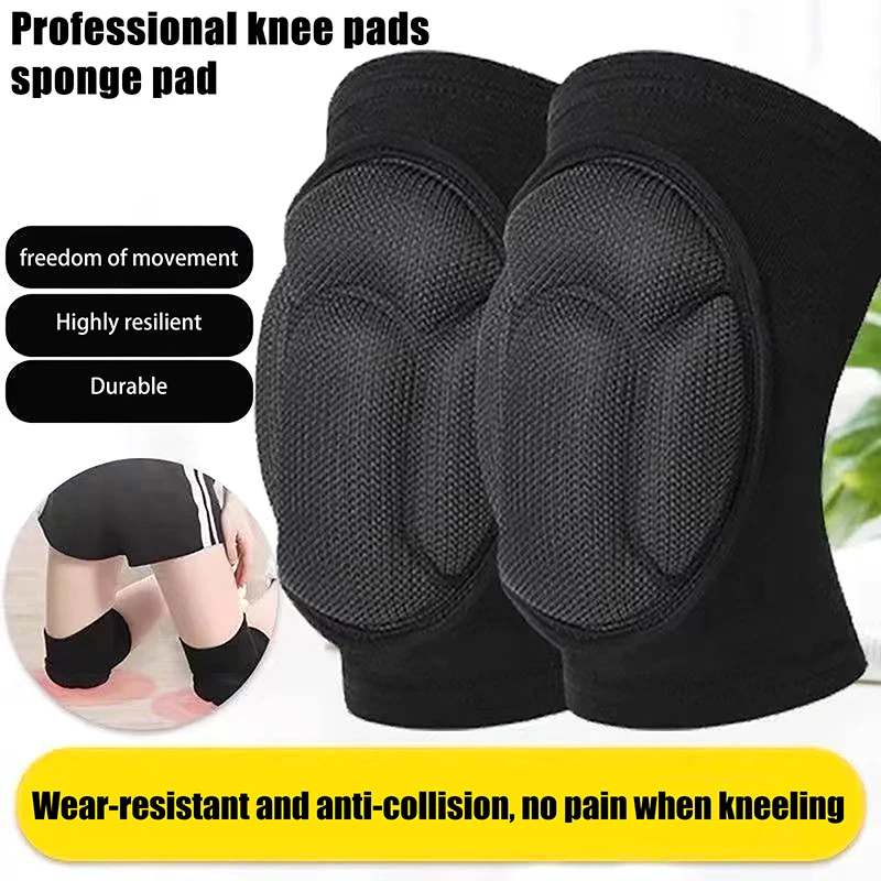 1Pcs Thickening Knee Pads Protection Sports Elastic Knee Protector Fitness Basketball Volleyball Anti Collision Pads