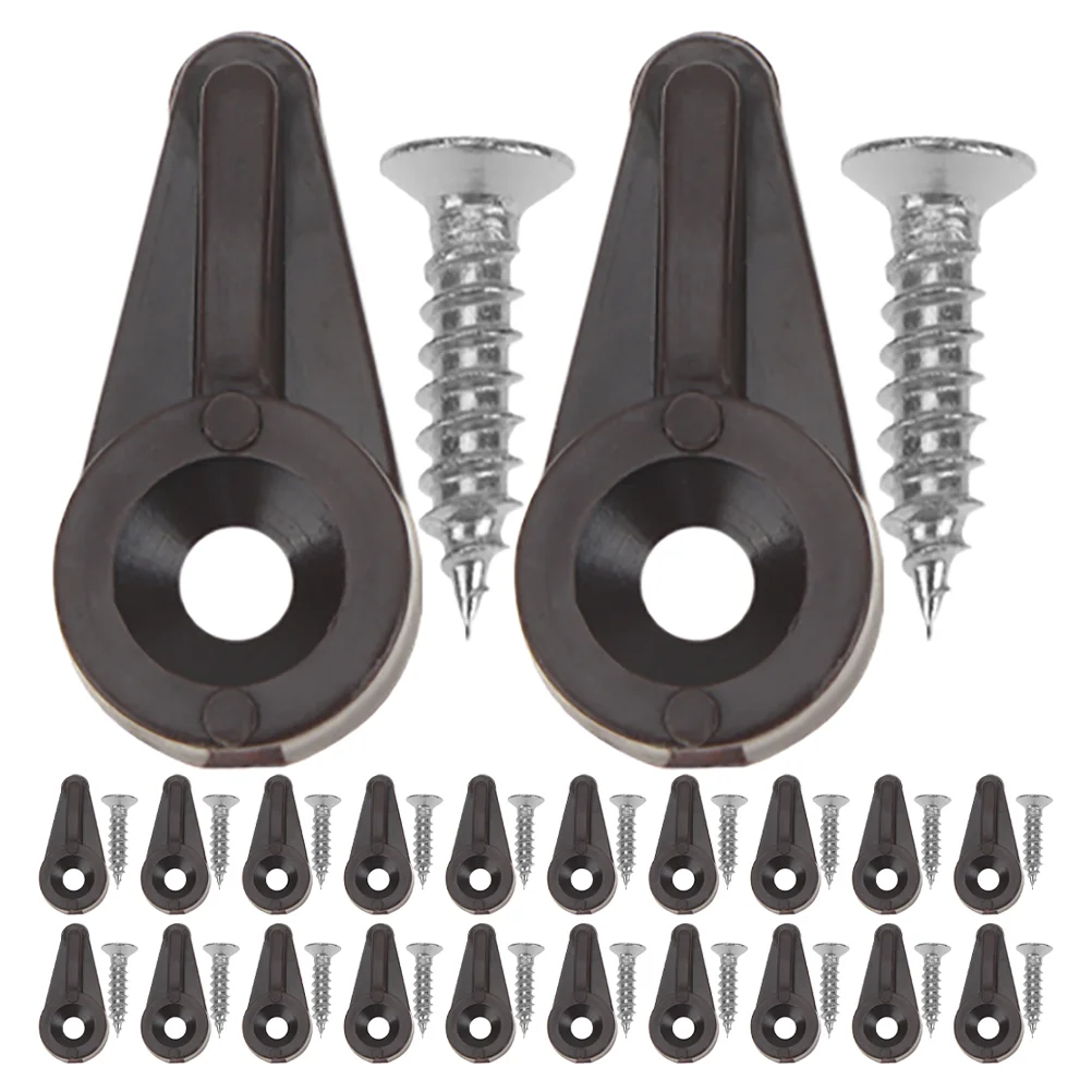 50 Pcs Mirror Fixing Clip Glass Cabinet Door Install Clamp Cabinets Abs Retainer Clips Kit