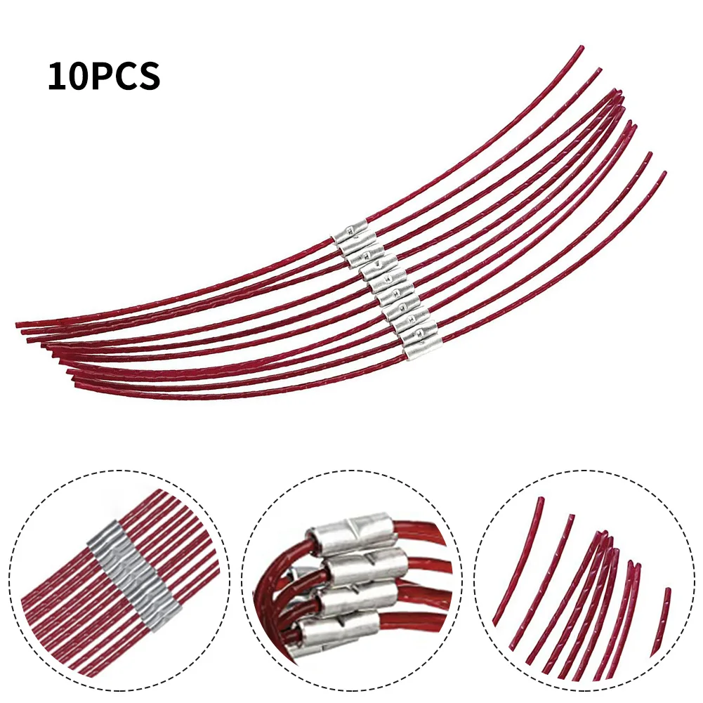10Pcs Spool Line For BOSCH ART 23-30 F016800181 Grass Trimmer Cutting Wire Brush Cutter Lawn Mower Power Tool Accessories