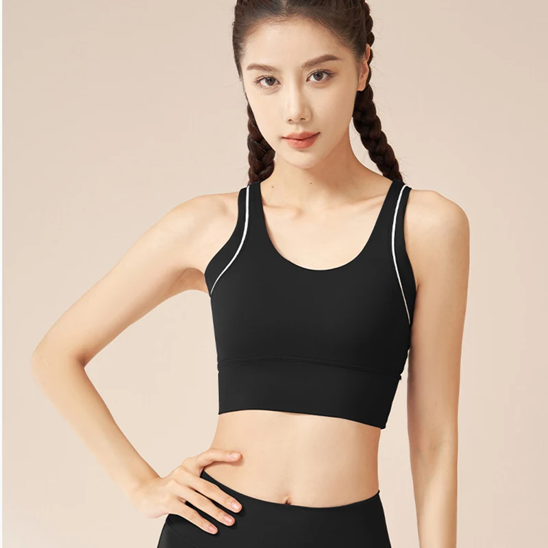 2026 Hot Sale Women Shockproof Push Up Yoga Bras Fashion Stretchy Sports Bras Comfortable Skin-Friendly Pilates Clothes