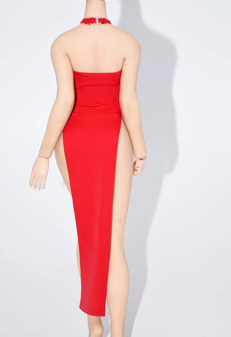 1/6 Scale Soldier Ice Silk Long Cheongsam Model for 12 '' Female