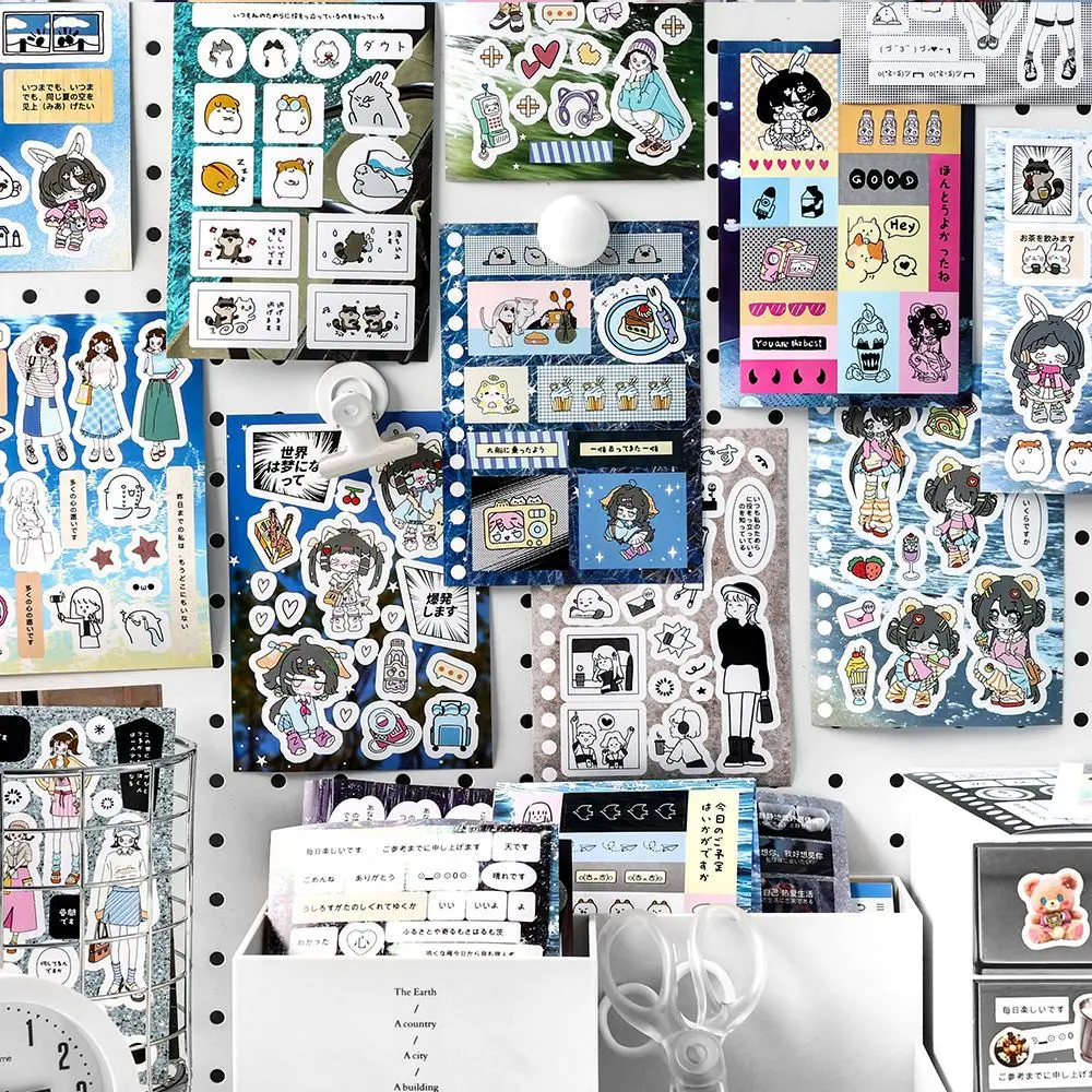 

20pcs/1lot Kawaii Stationery Stickers Old Time Shop Junk Journaling Decorative Scrapbooking for stickers Scrapbook