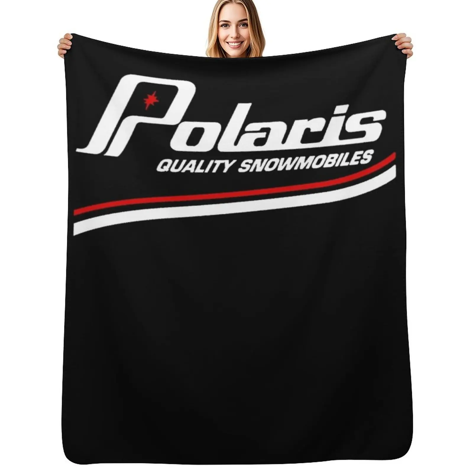 Vintage Polaris Snowmobiles Throw Blanket Flannel Soft Plaid Baby cosplay anime Cute Plaid Luxury Blankets