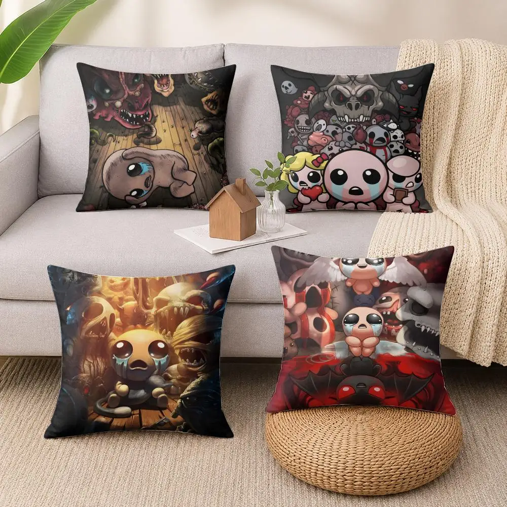 Game The B-Binding Of Isaac Cushion Cover Wrinkle-Resistant Short Plush Cushion Covers Breathable Machine-Washable