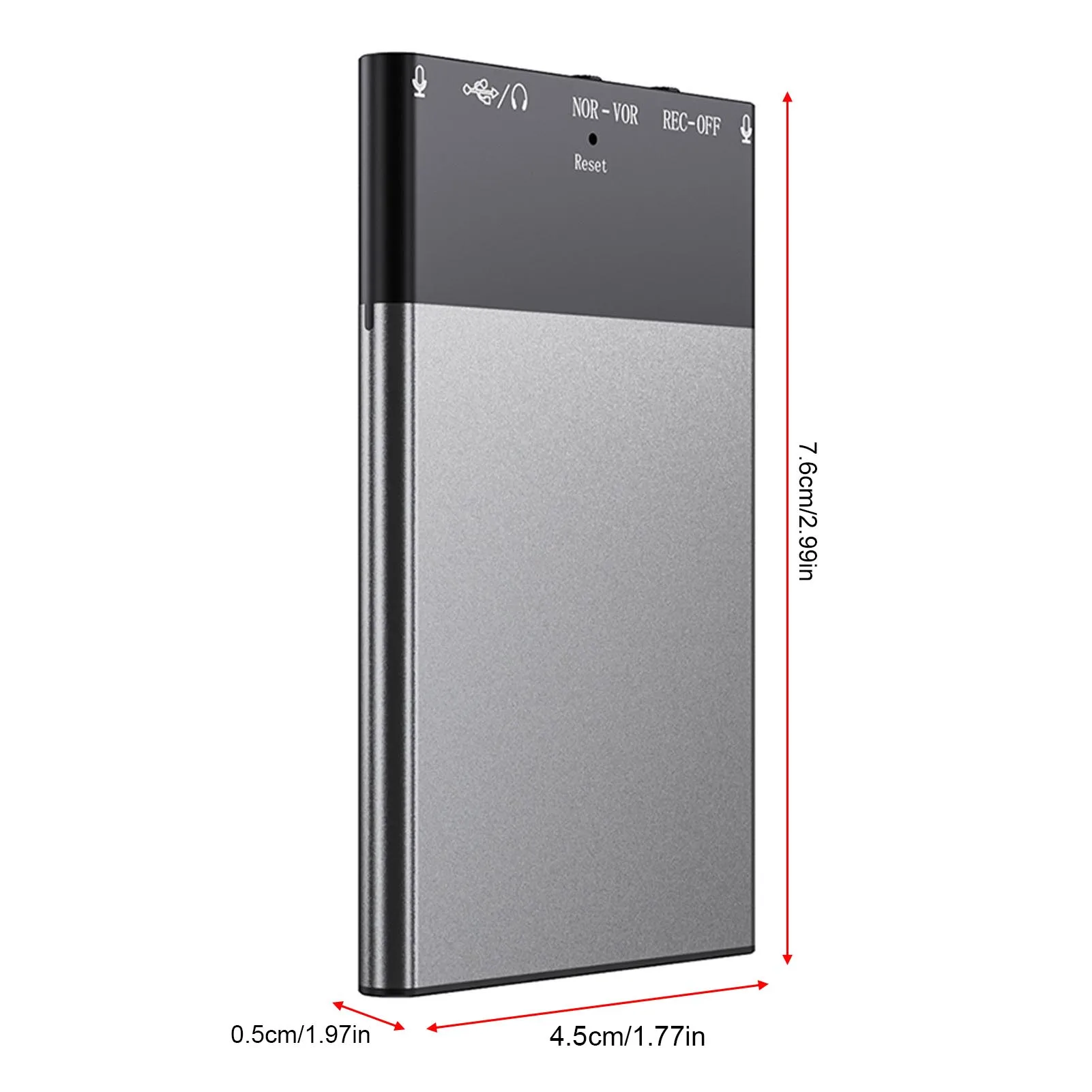 مسجل صوت AI APP التحكم 100+ لغة نقل Summarize لاجتماعات المحاضرات مسجل صوت رقمي