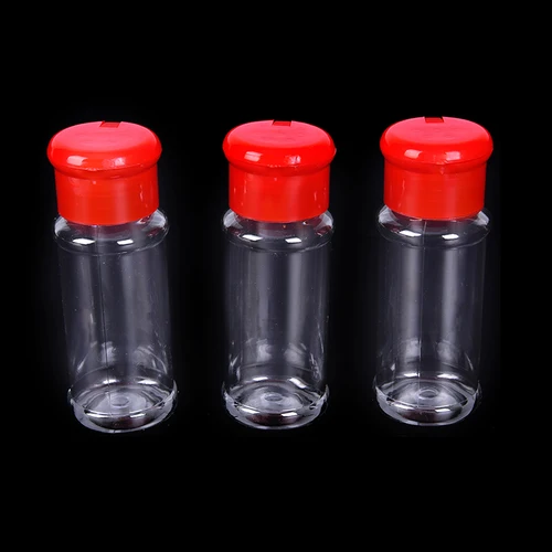 Imagen 2 del producto Al aire libre Camping Picnic botella de especias de embudo 3 piezas sal condimento caja portátil Camping viaje vajilla equipo de Camping