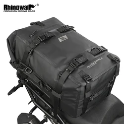 Rhinowalk Motorcycle Rear Seat Bag Waterproof Bag 8L 15L 30L Motorbike Tail Bag Universal Outdoor Pannier Saddle Bag Accessories