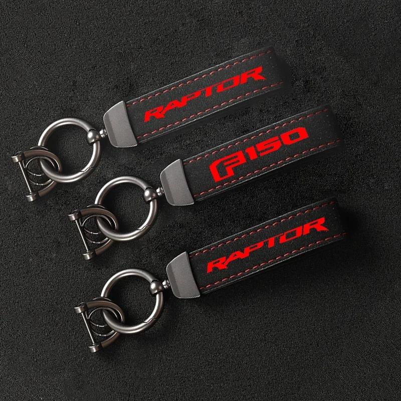 Suede Keychain Sport Key Ring Custom Gift With Logo For f150 f-150 raptor svt Pickup Llaveros Para Hombre Keyring