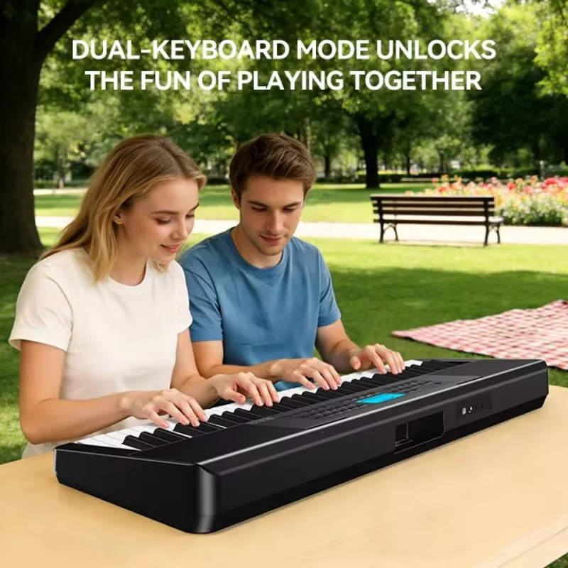 61 Key Piano Keyboard With MIDI Port Smart Piano Keyboard 450 Tones Recording Function Beginner Piano For Learning