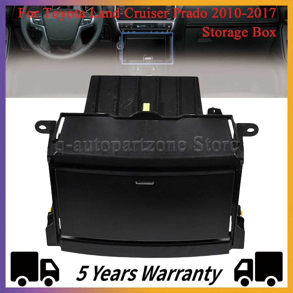 Car Storage Box For Toyota Land Cruiser Prado 2010-2017 Center Console Glove Box CD Box Interior Dashboard Sundries Box