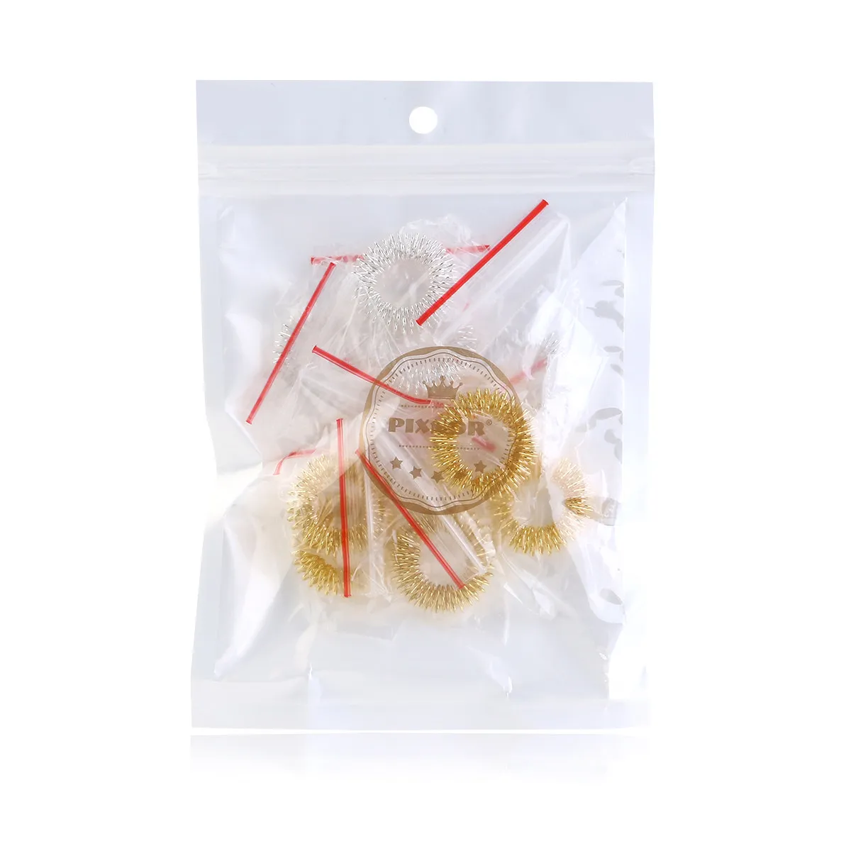 

10 шт. кольцевых массажеров для акупунктурного воздействия на пальцы по китайской медицине, для терапии рук, случайный цвет, средство для расслабления