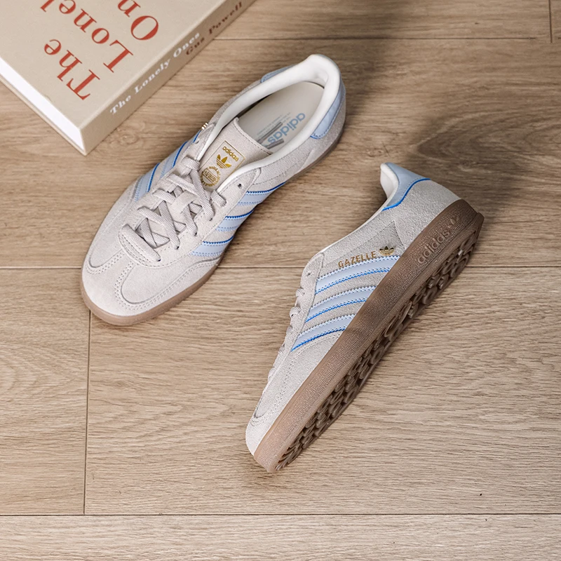 Adidas (Adidas) Trefoil Zapatillas deportivas para mujer Gazelle Zapatillas bajas para interiores Zapatos casuales Jr2432