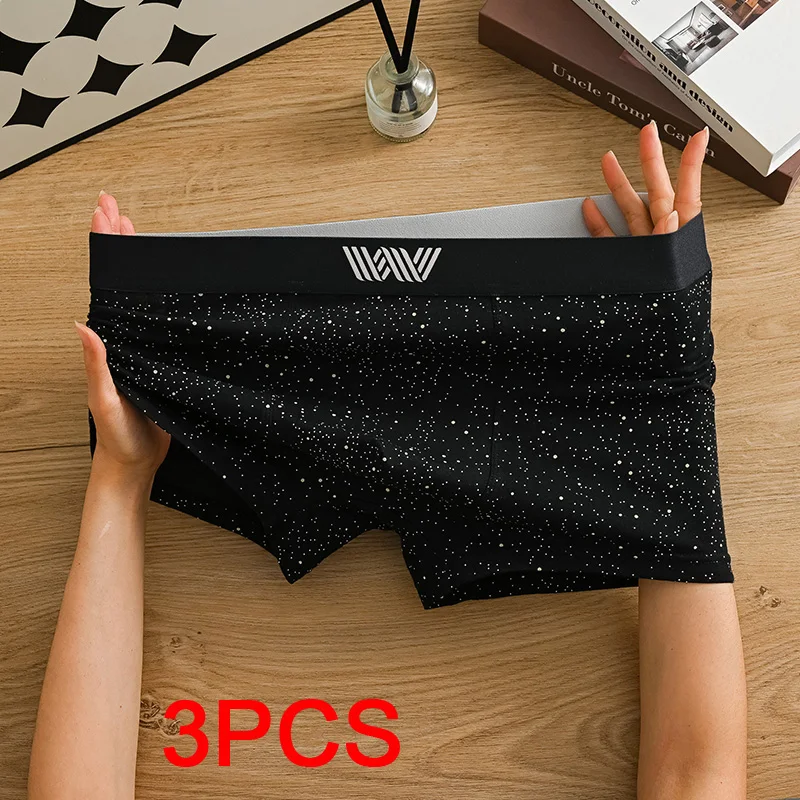 

Men's Boxer Briefs Fashion Cotton Man Boxer Starry Sky Sports Shorts Men Men's Square Panties Man Underwear Hot Boxers Gifts Set