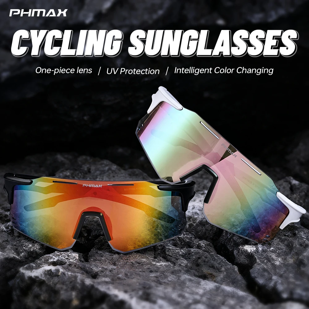 

Мужские велосипедные очки PHMAX для дневного и ночного использования, защита от ультрафиолета, велосипедные очки, небьющиеся, ветрозащитные, линзы из поликарбоната, для занятий спортом на открытом воздухе