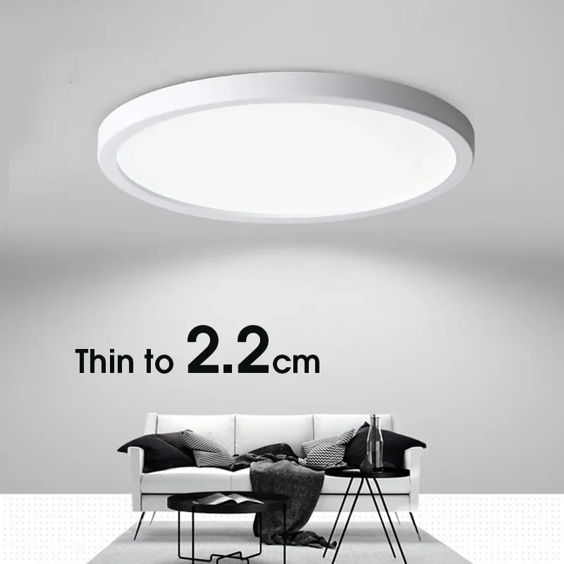 سقف ليد حديث ضوء 220 فولت 110 فولت Led مصابيح السقف لغرفة المعيشة ضوء 24 واط 18 واط سطح شنت جدار المنزل إضاءة السقف