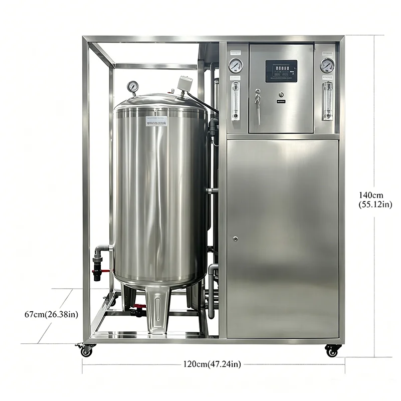 500L/H Commercial RO Water Purification System 4 Stage Fully Automatic Stainless Steel Reverse Osmosis Water Treatment Machine