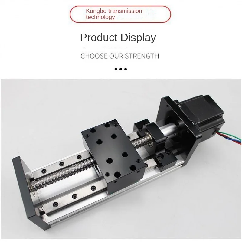 Double Linear Guide Rail Ball Screw Sliding Table Precision Linear Guide Electric Screw CNC Module Cross Sliding Table Workbench