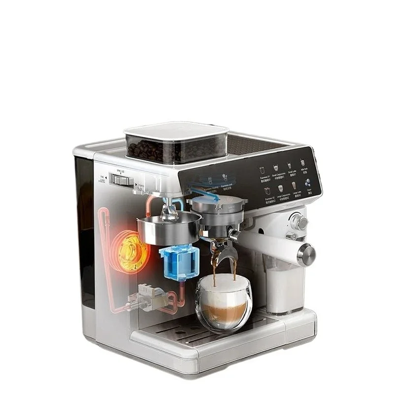 Coffee machine Italian semi-automatic grinding integrated automatic milk foam